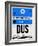 DUS Dusseldorf Luggage Tag I-NaxArt-Framed Art Print