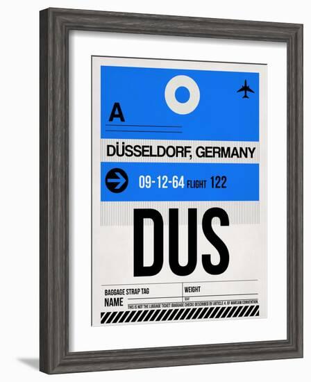 DUS Dusseldorf Luggage Tag I-NaxArt-Framed Art Print