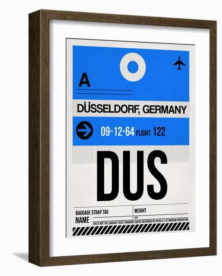 DUS Dusseldorf Luggage Tag I-NaxArt-Framed Art Print