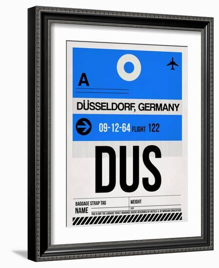 DUS Dusseldorf Luggage Tag I-NaxArt-Framed Art Print