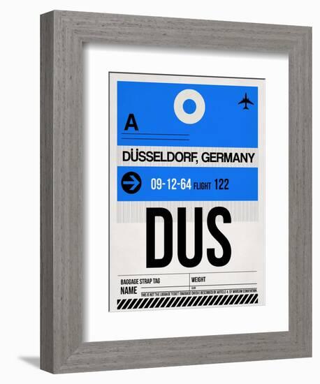 DUS Dusseldorf Luggage Tag I-NaxArt-Framed Art Print