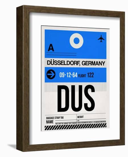 DUS Dusseldorf Luggage Tag I-NaxArt-Framed Art Print