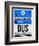 DUS Dusseldorf Luggage Tag I-NaxArt-Framed Art Print