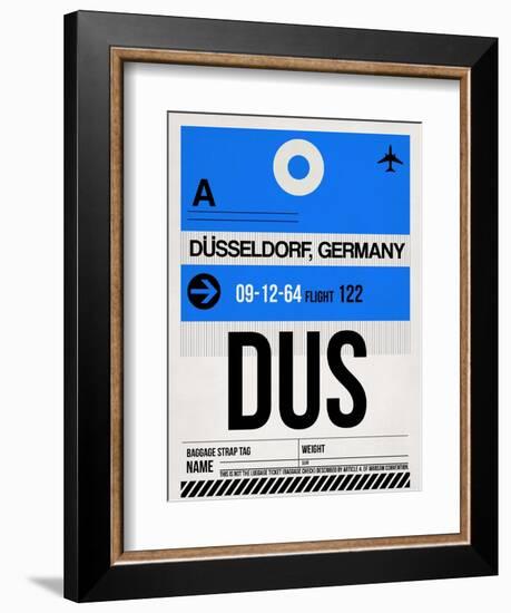 DUS Dusseldorf Luggage Tag I-NaxArt-Framed Art Print