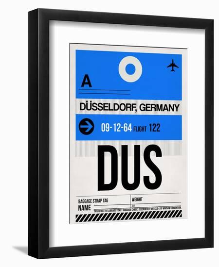 DUS Dusseldorf Luggage Tag I-NaxArt-Framed Art Print