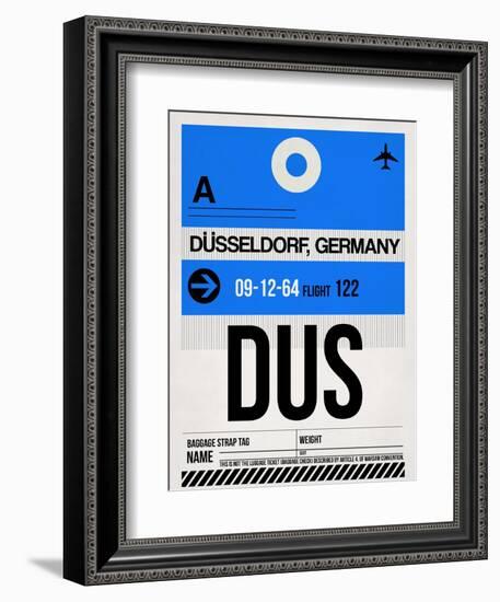 DUS Dusseldorf Luggage Tag I-NaxArt-Framed Art Print