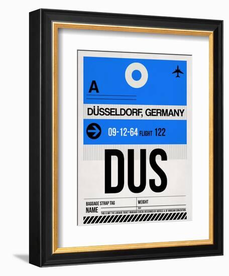 DUS Dusseldorf Luggage Tag I-NaxArt-Framed Art Print