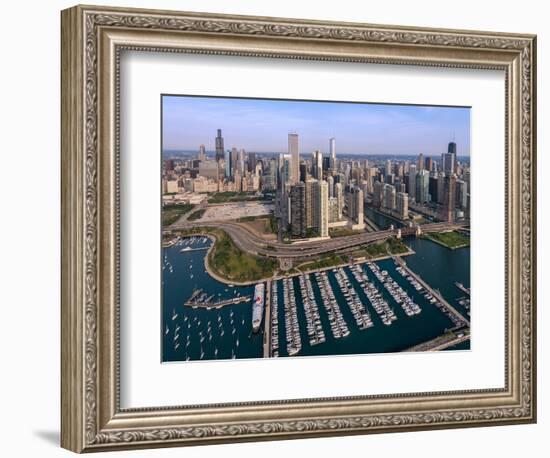 DuSable Harbor Chicago-Steve Gadomski-Framed Photographic Print