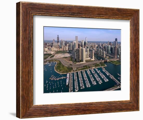 DuSable Harbor Chicago-Steve Gadomski-Framed Photographic Print