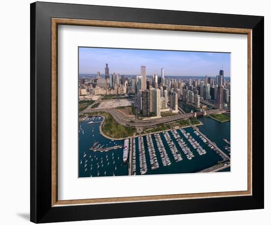 DuSable Harbor Chicago-Steve Gadomski-Framed Photographic Print