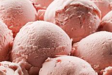 Fresh Strawberry Ice Cream close up Shoot-Dusan Zidar-Framed Photographic Print