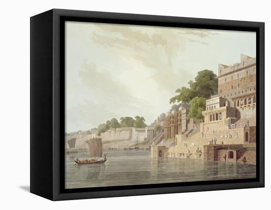 Dusasumade Gaut, Benares, River Ganges, Oriental Scenery: Twenty Four Views in Hindoostan, 1796-Thomas & William Daniell-Framed Premier Image Canvas