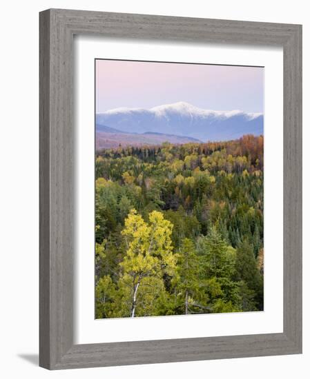 Dusk and Mount Washington, White Mountains, Bethlehem, New Hampshire, USA-Jerry & Marcy Monkman-Framed Photographic Print