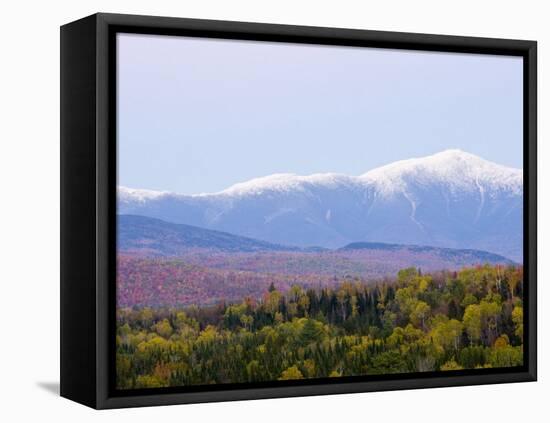 Dusk and Mount Washington, White Mountains, Bethlehem, New Hampshire, USA-Jerry & Marcy Monkman-Framed Premier Image Canvas