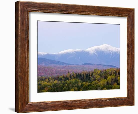 Dusk and Mount Washington, White Mountains, Bethlehem, New Hampshire, USA-Jerry & Marcy Monkman-Framed Photographic Print