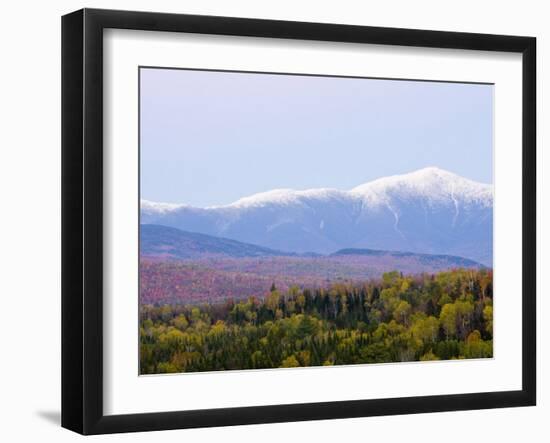 Dusk and Mount Washington, White Mountains, Bethlehem, New Hampshire, USA-Jerry & Marcy Monkman-Framed Photographic Print