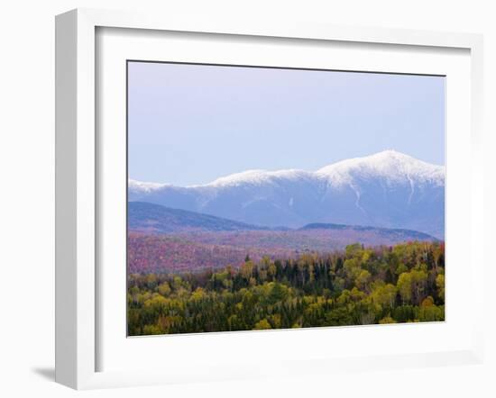 Dusk and Mount Washington, White Mountains, Bethlehem, New Hampshire, USA-Jerry & Marcy Monkman-Framed Photographic Print