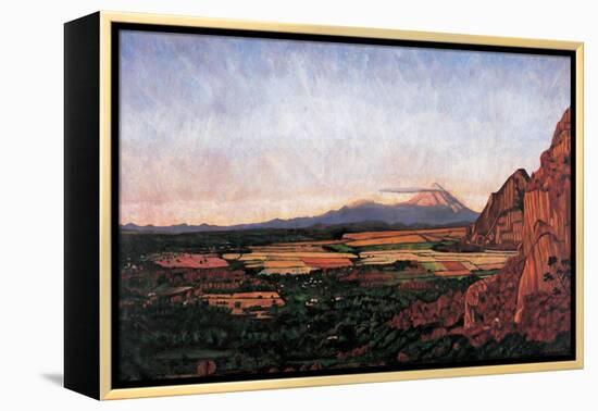 Dusk at Chalcatzingo, 2007-Pedro Diego Alvarado-Framed Premier Image Canvas