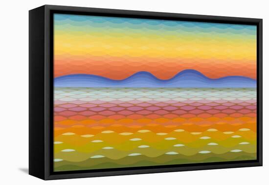 Dusk at Lake Balaton, 1991-Emil Parrag-Framed Premier Image Canvas