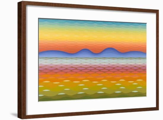 Dusk at Lake Balaton, 1991-Emil Parrag-Framed Giclee Print