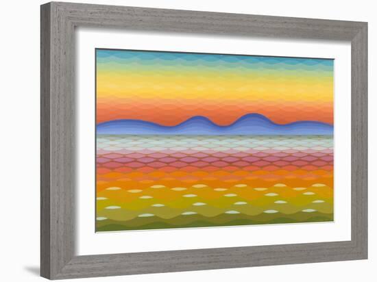 Dusk at Lake Balaton, 1991-Emil Parrag-Framed Giclee Print