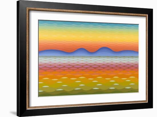 Dusk at Lake Balaton, 1991-Emil Parrag-Framed Giclee Print