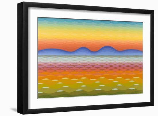 Dusk at Lake Balaton, 1991-Emil Parrag-Framed Giclee Print