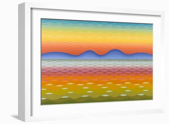 Dusk at Lake Balaton, 1991-Emil Parrag-Framed Giclee Print