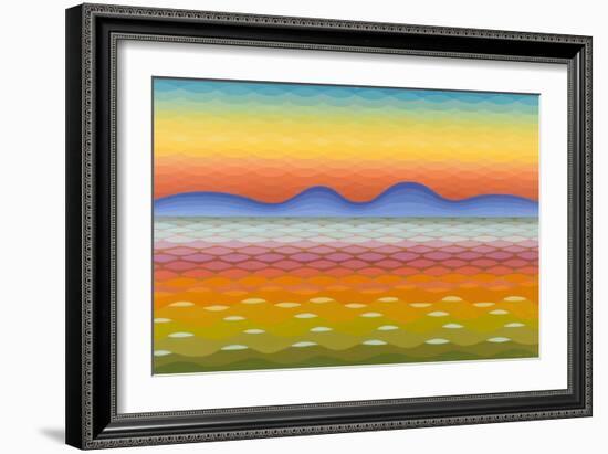 Dusk at Lake Balaton, 1991-Emil Parrag-Framed Giclee Print