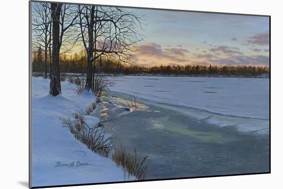 Dusk at North Farms Resevoir-Bruce Dumas-Mounted Giclee Print