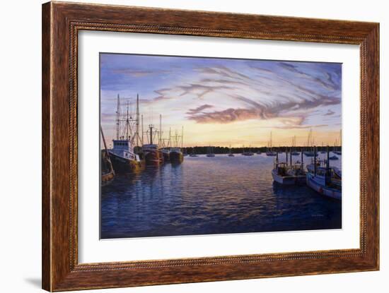 Dusk at Stonington Harbor-Bruce Dumas-Framed Giclee Print