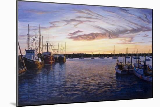 Dusk at Stonington Harbor-Bruce Dumas-Mounted Giclee Print