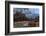 Dusk Beside the Virgin River under a Threatening Sky in Winter-Eleanor-Framed Photographic Print