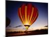 Dusk, Colorful Hot Air Balloon, Albuquerque, New Mexico, USA-null-Mounted Photographic Print