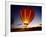 Dusk, Colorful Hot Air Balloon, Albuquerque, New Mexico, USA-null-Framed Photographic Print