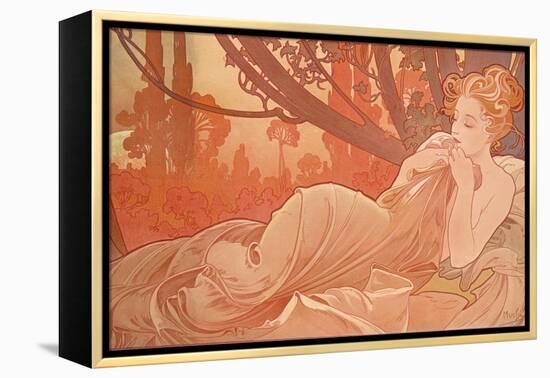 Dusk (Crepuscule), 1899-Alphonse Mucha-Framed Premier Image Canvas