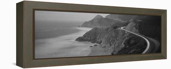 Dusk Highway 1 Pacific Coast Ca USA-null-Framed Stretched Canvas