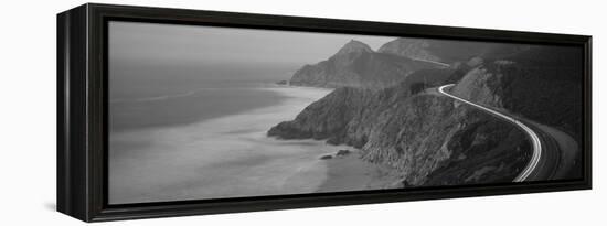Dusk Highway 1 Pacific Coast Ca USA-null-Framed Stretched Canvas