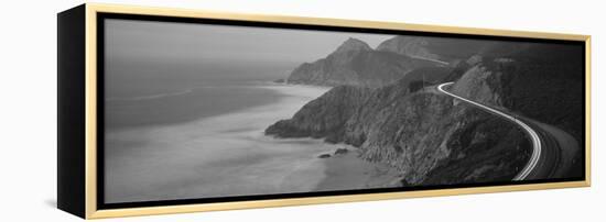 Dusk Highway 1 Pacific Coast Ca USA-null-Framed Stretched Canvas