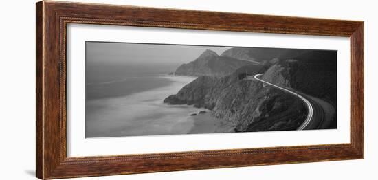 Dusk Highway 1 Pacific Coast Ca USA-null-Framed Photographic Print