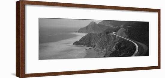 Dusk Highway 1 Pacific Coast Ca USA-null-Framed Photographic Print