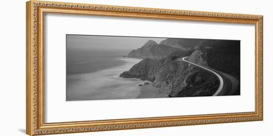 Dusk Highway 1 Pacific Coast Ca USA-null-Framed Photographic Print