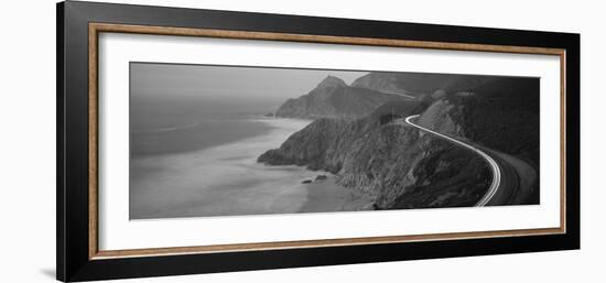 Dusk Highway 1 Pacific Coast Ca USA--Framed Photographic Print