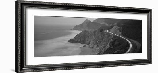 Dusk Highway 1 Pacific Coast Ca USA-null-Framed Photographic Print