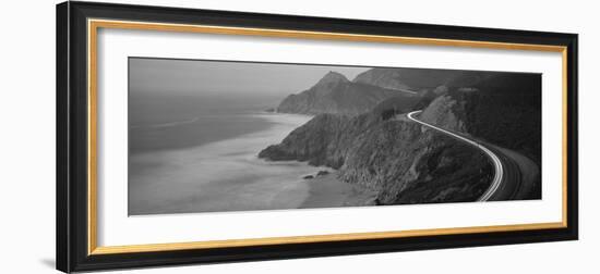 Dusk Highway 1 Pacific Coast Ca USA-null-Framed Photographic Print