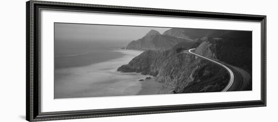 Dusk Highway 1 Pacific Coast Ca USA-null-Framed Photographic Print