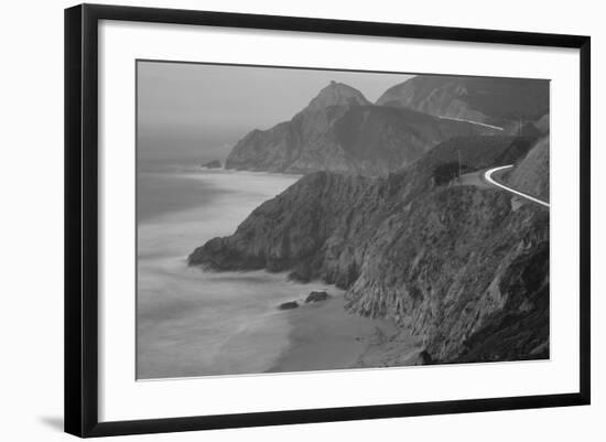 Dusk Highway 1 Pacific Coast CA USA-null-Framed Photographic Print