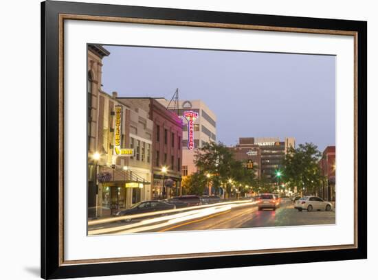 Dusk in Downtown Fargo, North Dakota, USA-Chuck Haney-Framed Photographic Print