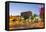 Dusk in Downtown Fargo, North Dakota, USA-Chuck Haney-Framed Premier Image Canvas