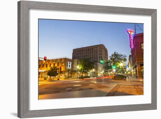 Dusk in Downtown Fargo, North Dakota, USA-Chuck Haney-Framed Photographic Print